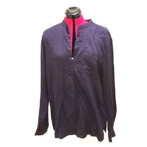 navy gap long sleeve top